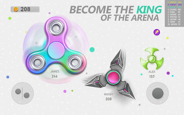 Realtime Fidget Spinner Games Game Screenshot