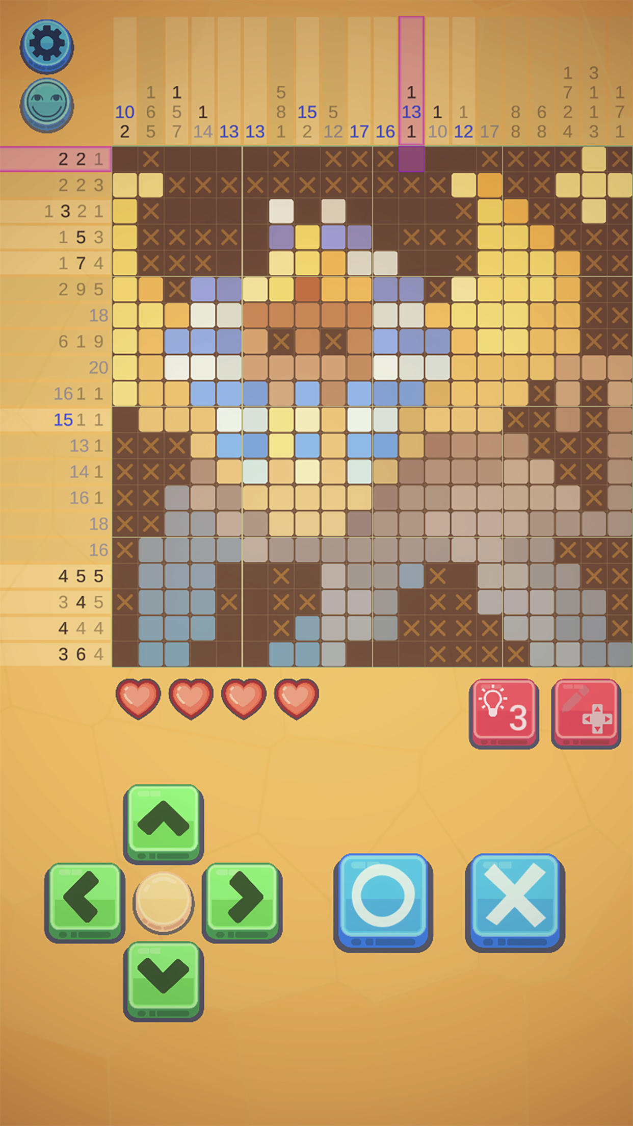 Screenshot of NemoAlice - nonogram puzzle