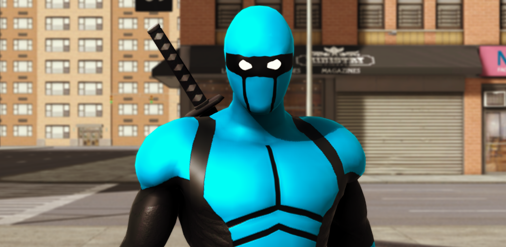 Banner of Blue Ninja: gioco di supereroi 