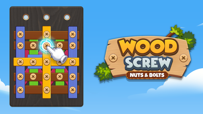 Скриншот игры Wood Screw: Nuts & Bolts