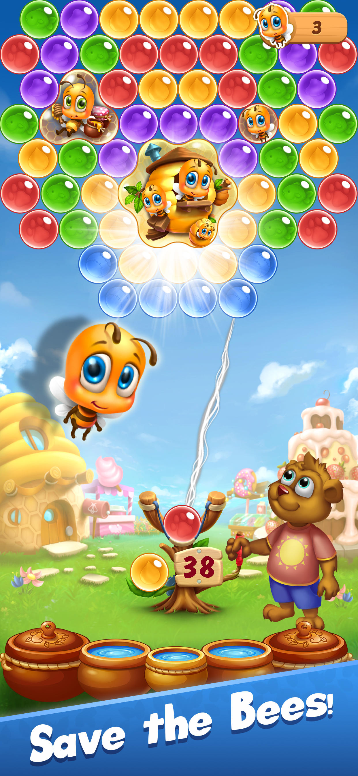 Скриншот игры Bubble Pop: Forest Rescue