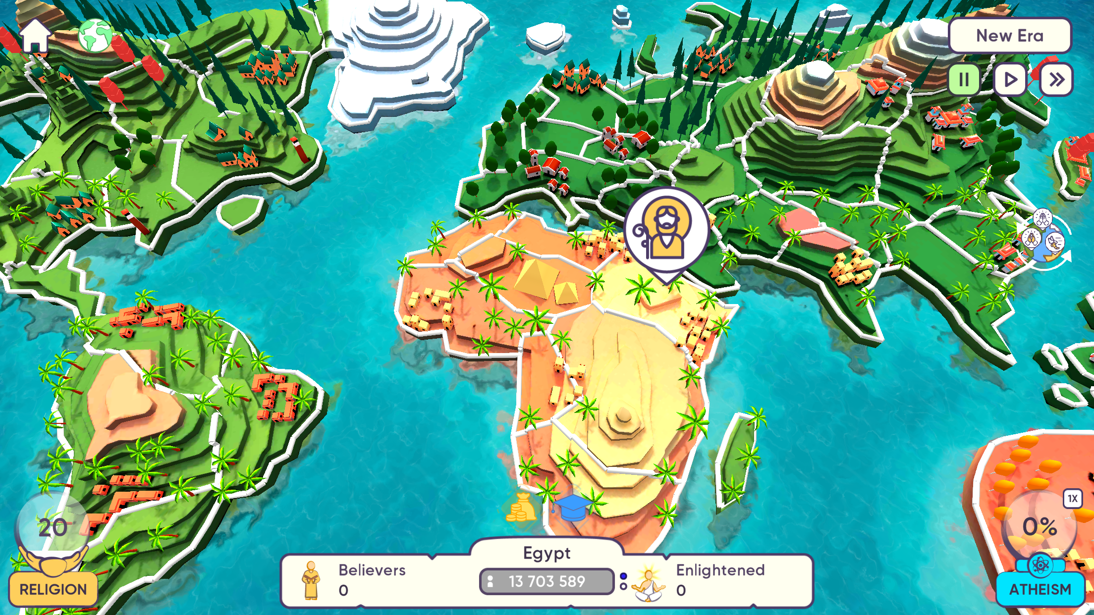Religion Inc. God Simulator Game Screenshot