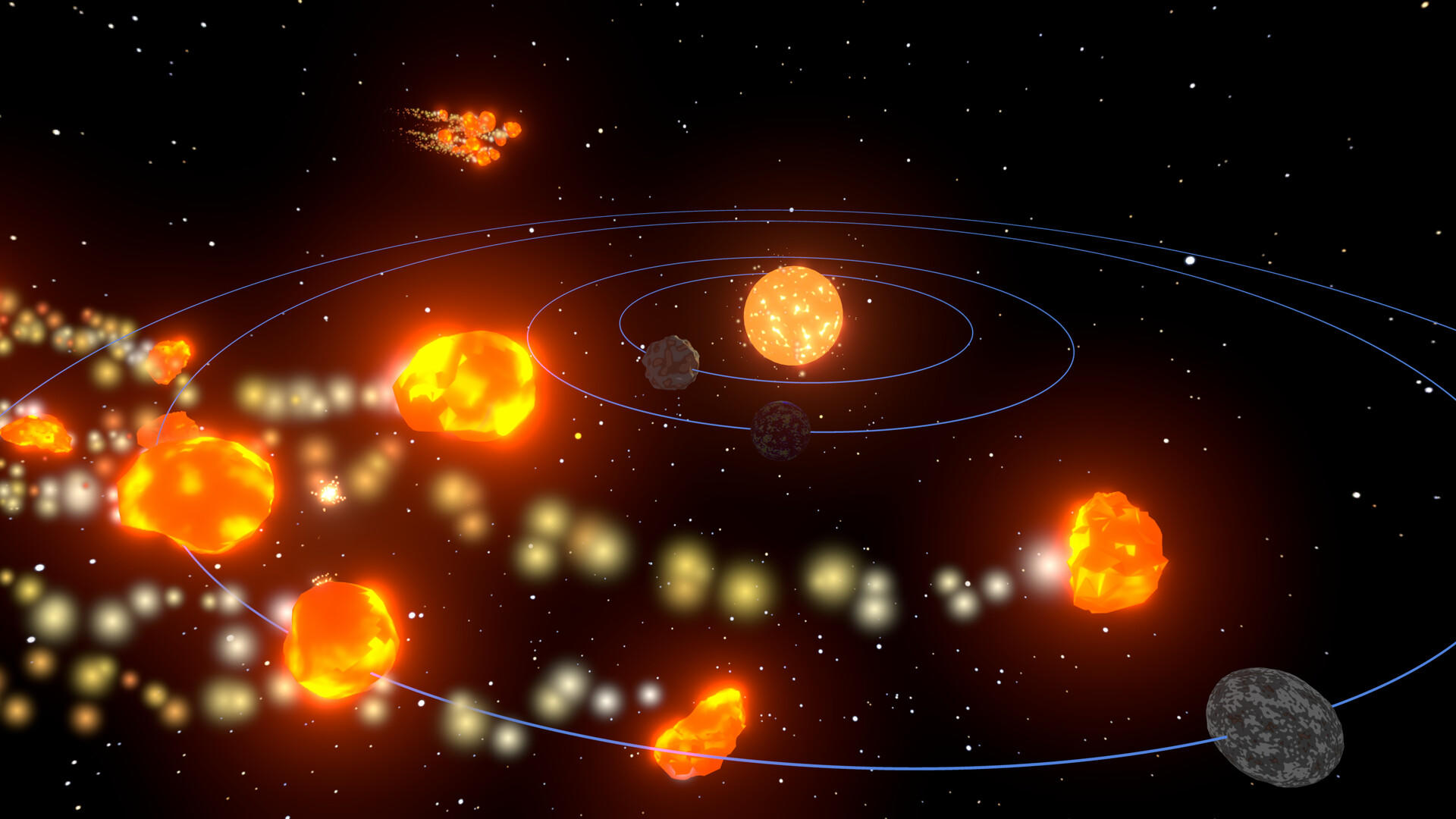 Screenshot of Angry Universe VR