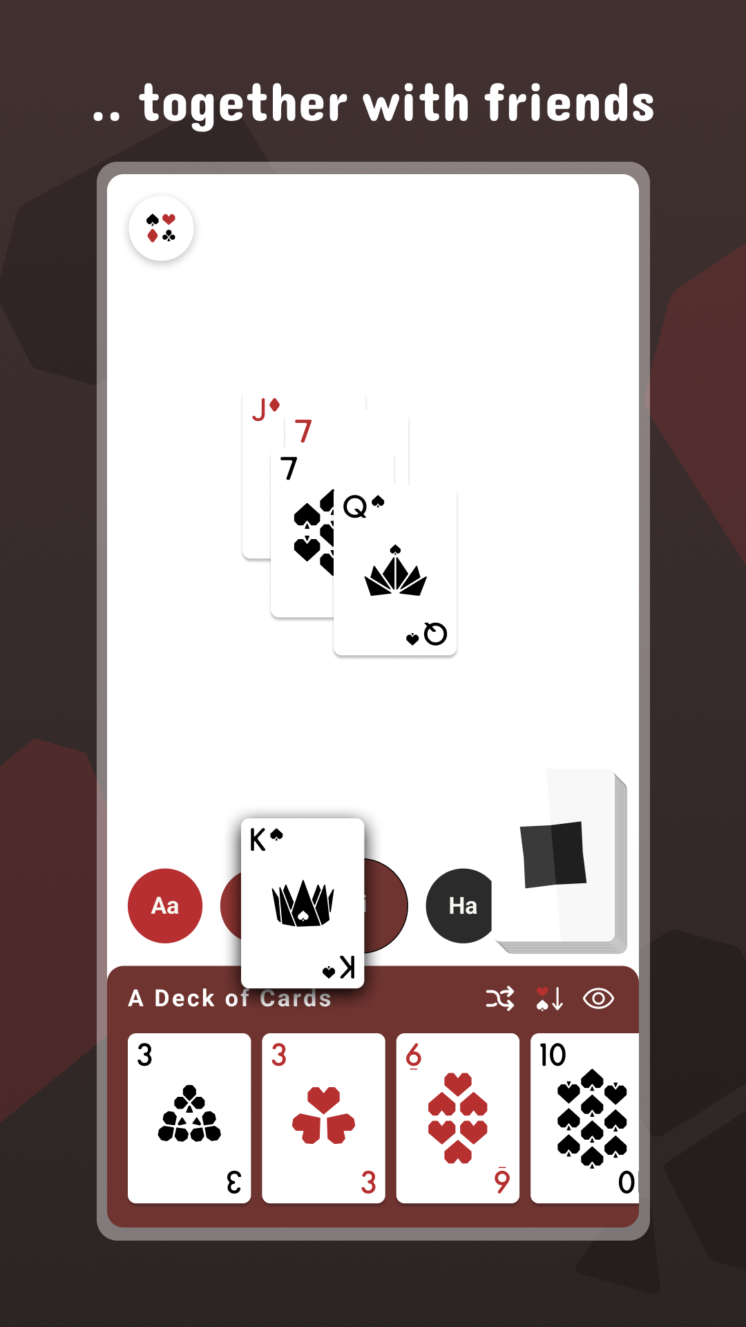 A Deck of Cards by Hakushi 게임 스크린 샷
