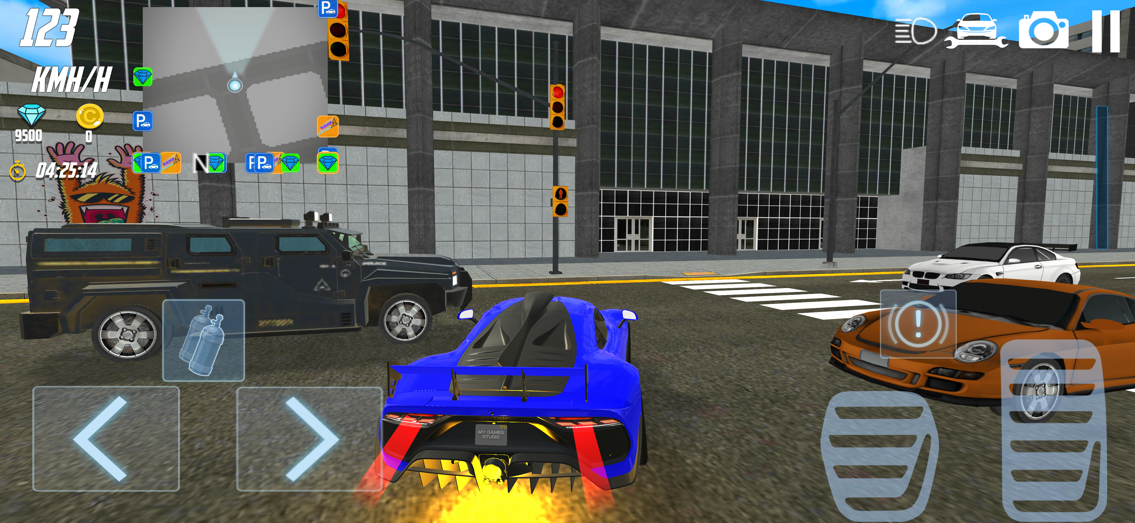 자동차 표류 운전 게임 게임 스크린 샷