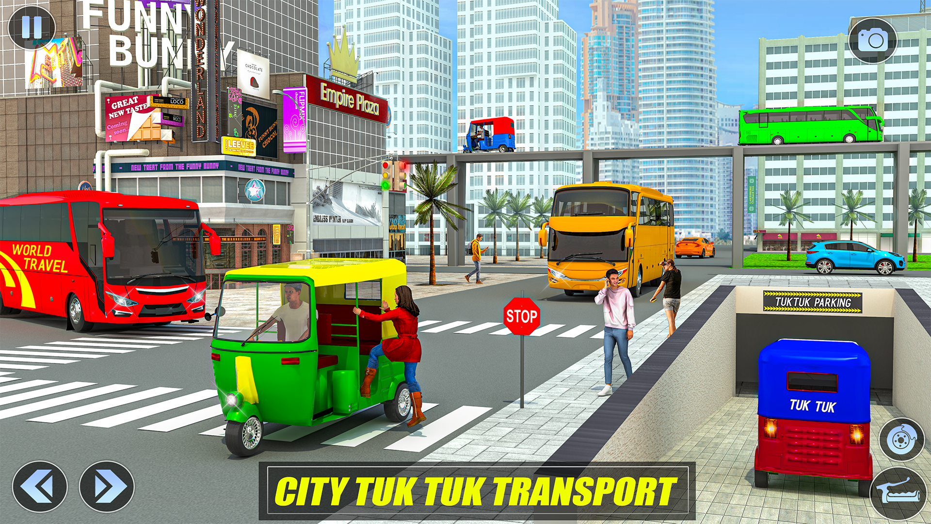 Tuk Tuk Rikshaw Auto Game ภาพหน้าจอเกม