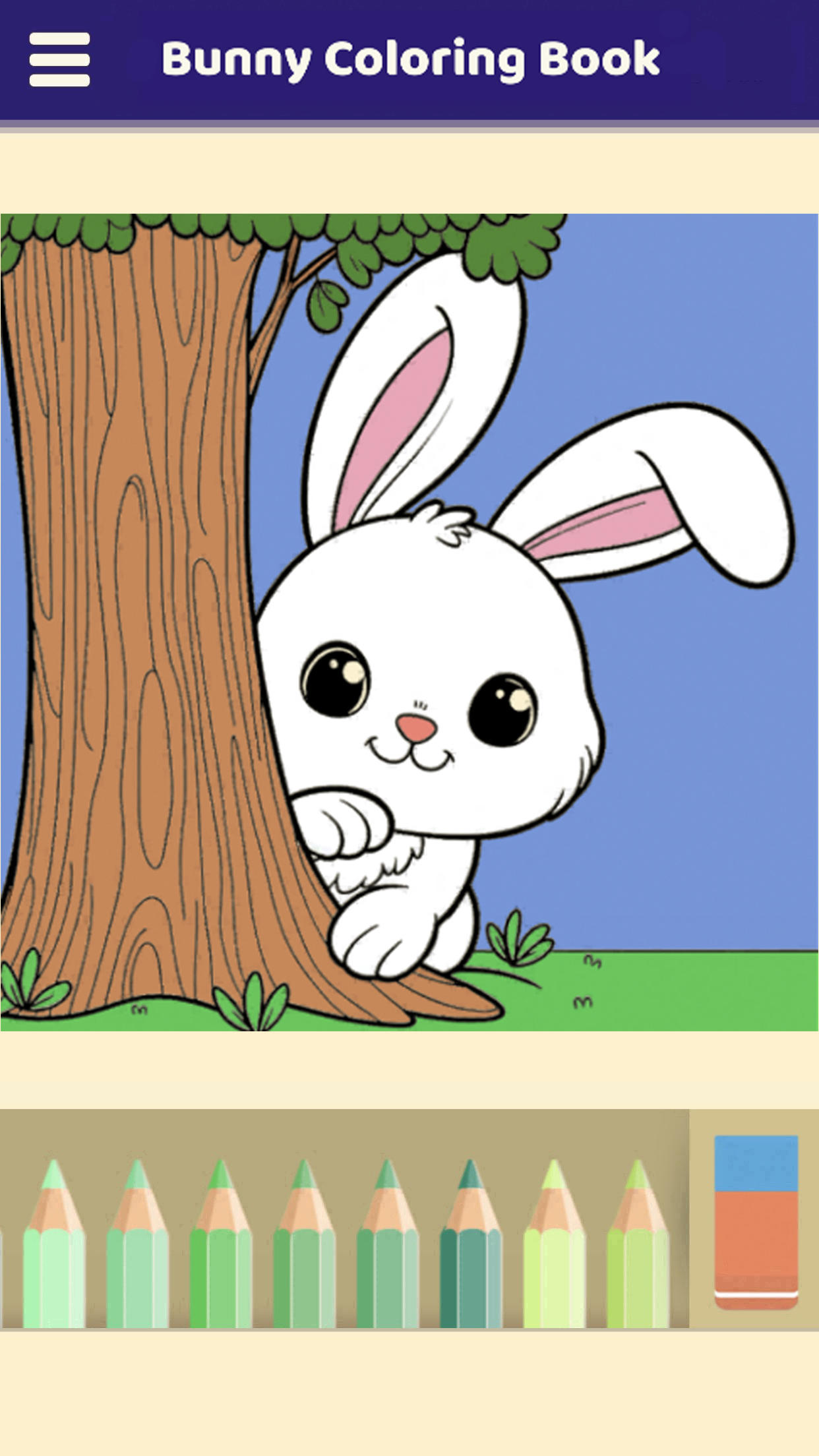 Bunny Coloring Book Game Screenshot
