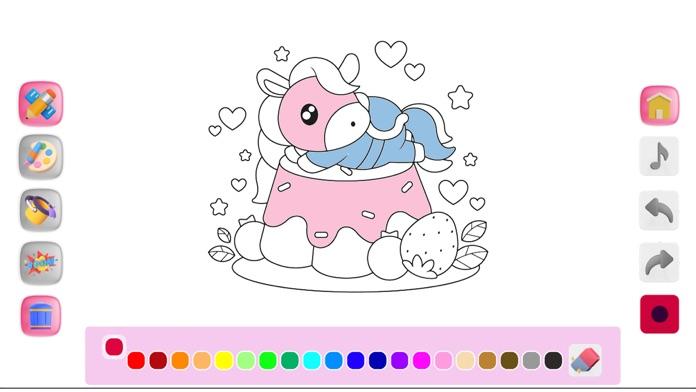 Kawaii Coloring Book Kids ゲームのスクリーンショット