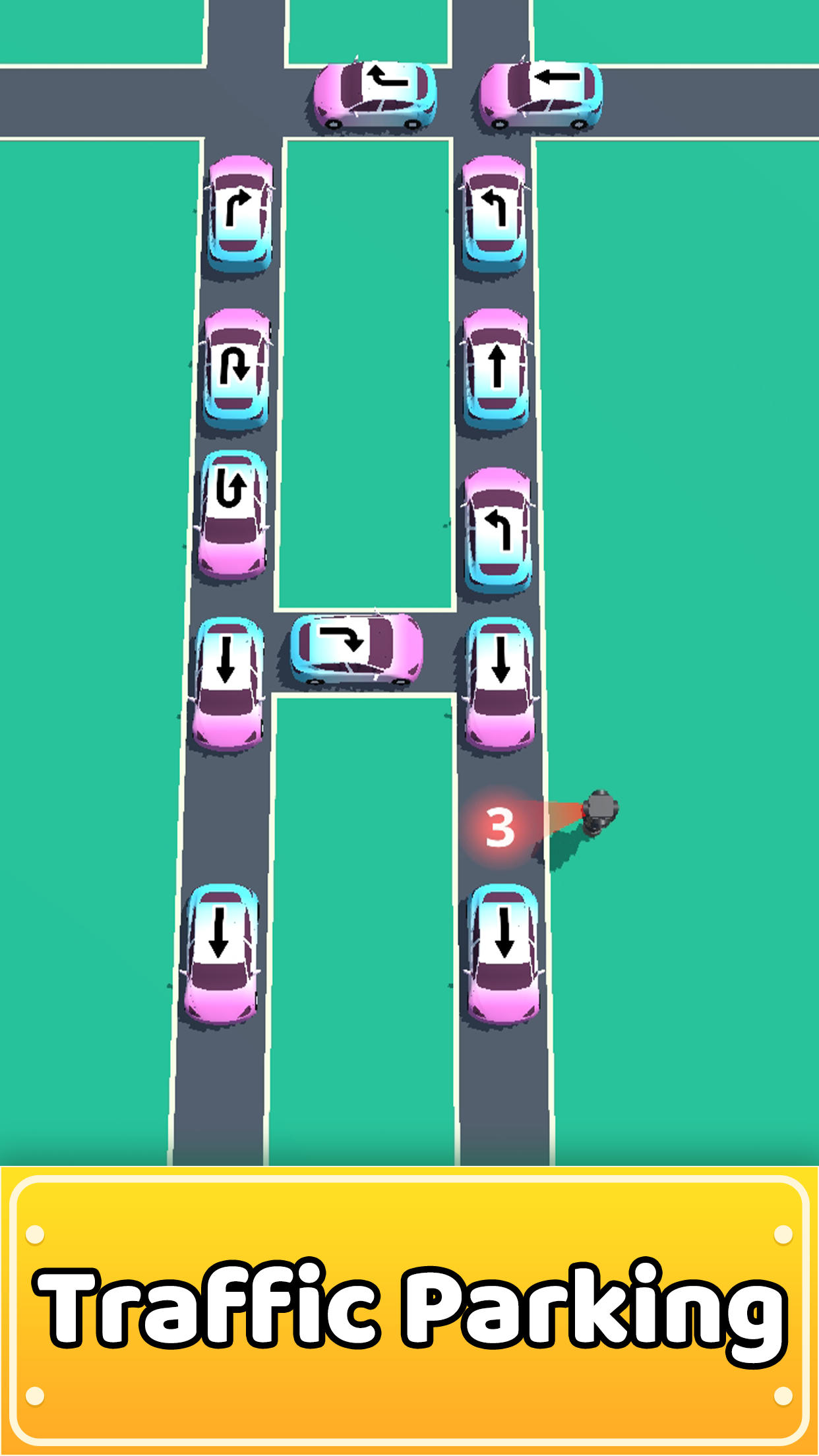 Traffic 3D Parking: Escape Jam Game Screenshot