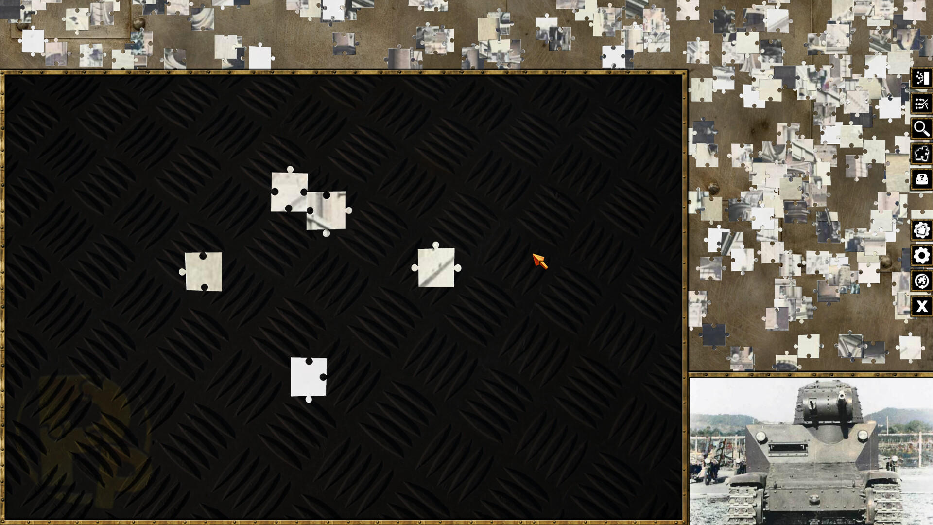 Pixel Puzzles World War II Jigsaws Game Screenshot