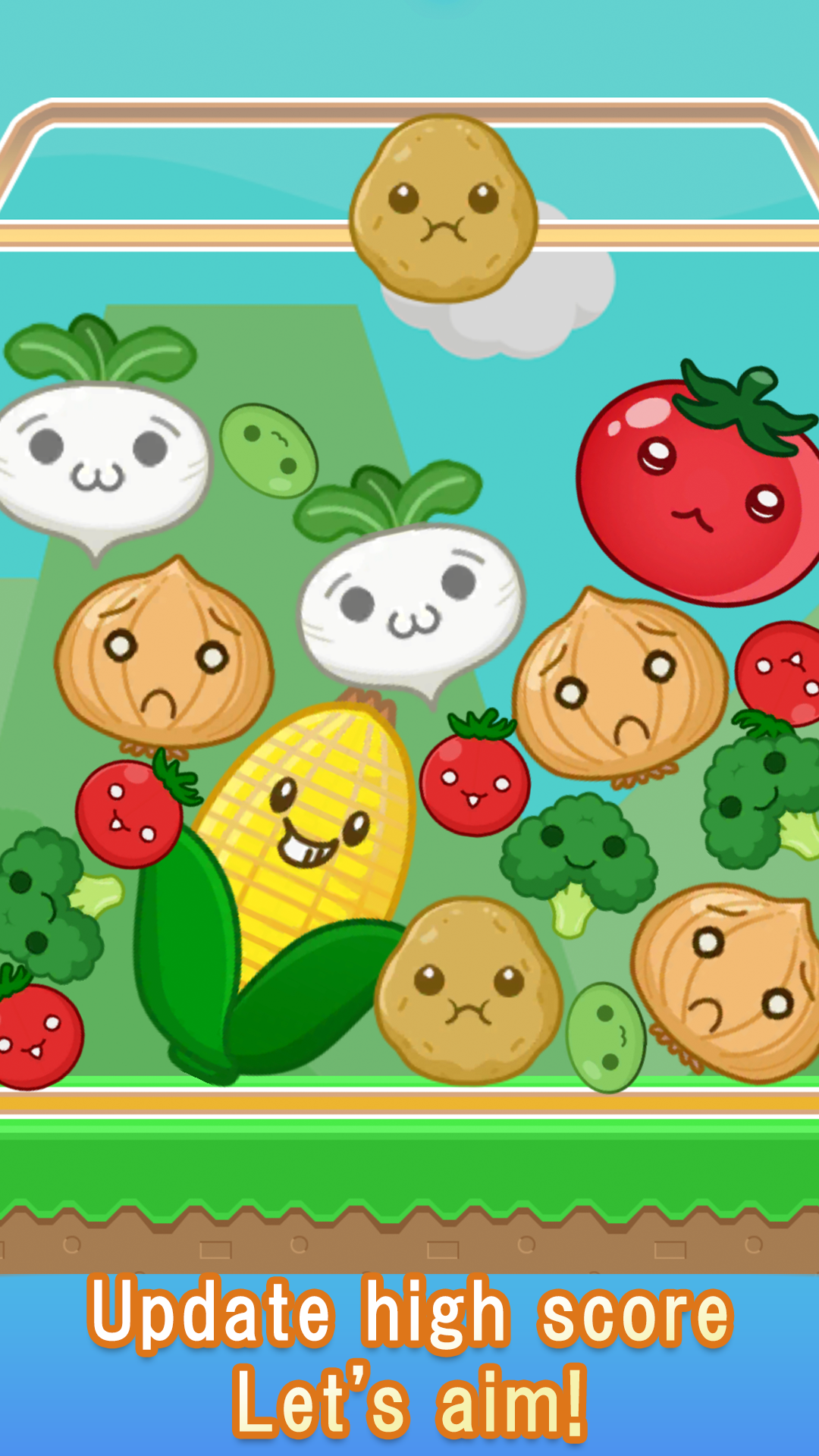 Vegetable Puzzle growth games Game Screenshot