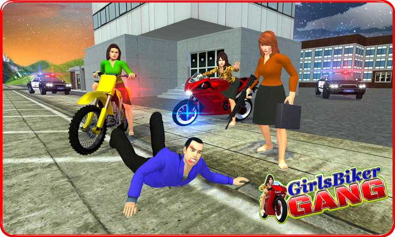 Captura de Tela do Jogo Girls Biker Gang 3D