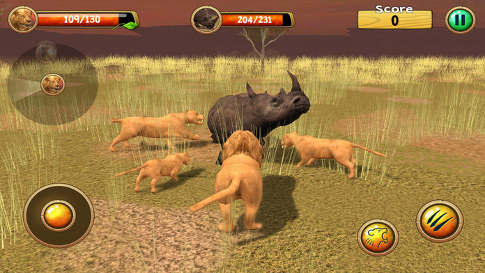 Wild Lion Pro Simulator 3D screenshot game