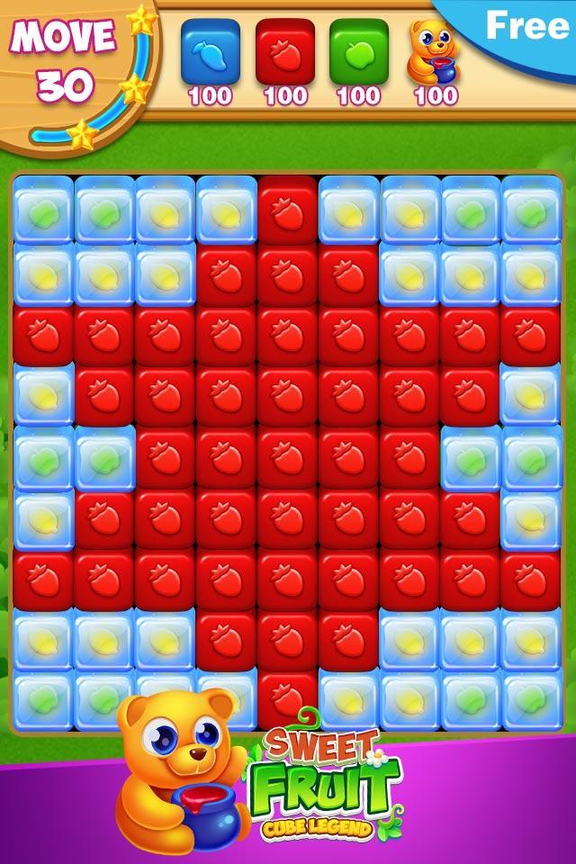 Sweet Fruit Cube Game Screenshot