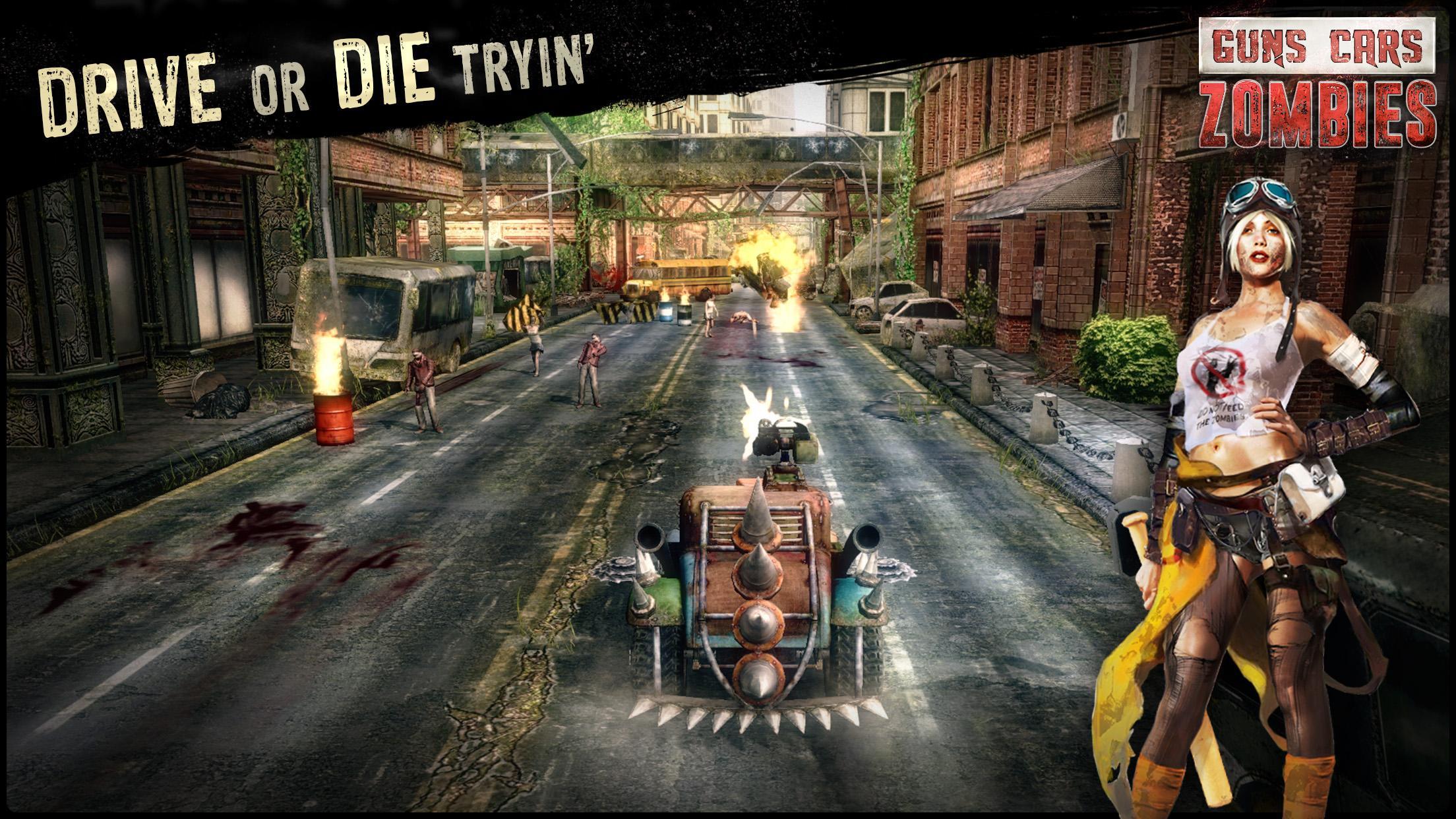 Guns, Cars and Zombies Game Screenshot