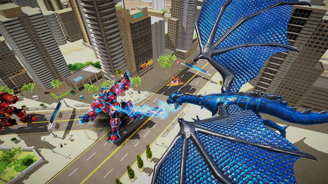 Electric Dragon Robot Transforming: Robot Wars Game Screenshot