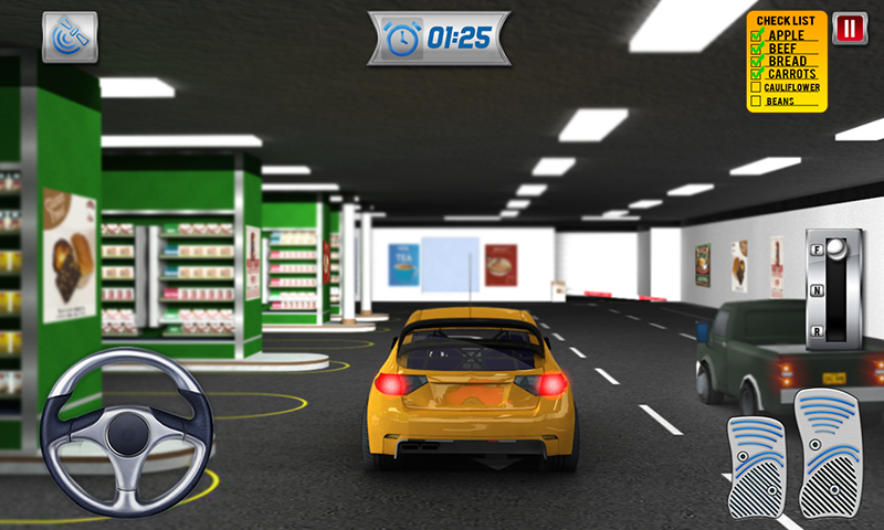 Shopping Mall Car Driving Game Game Screenshot