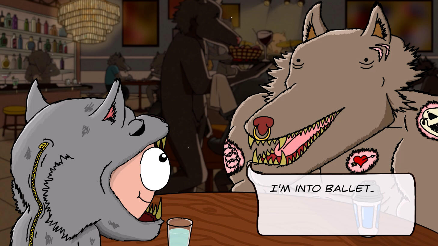 Screenshot of Undercover Speed Dating (with Wolves)