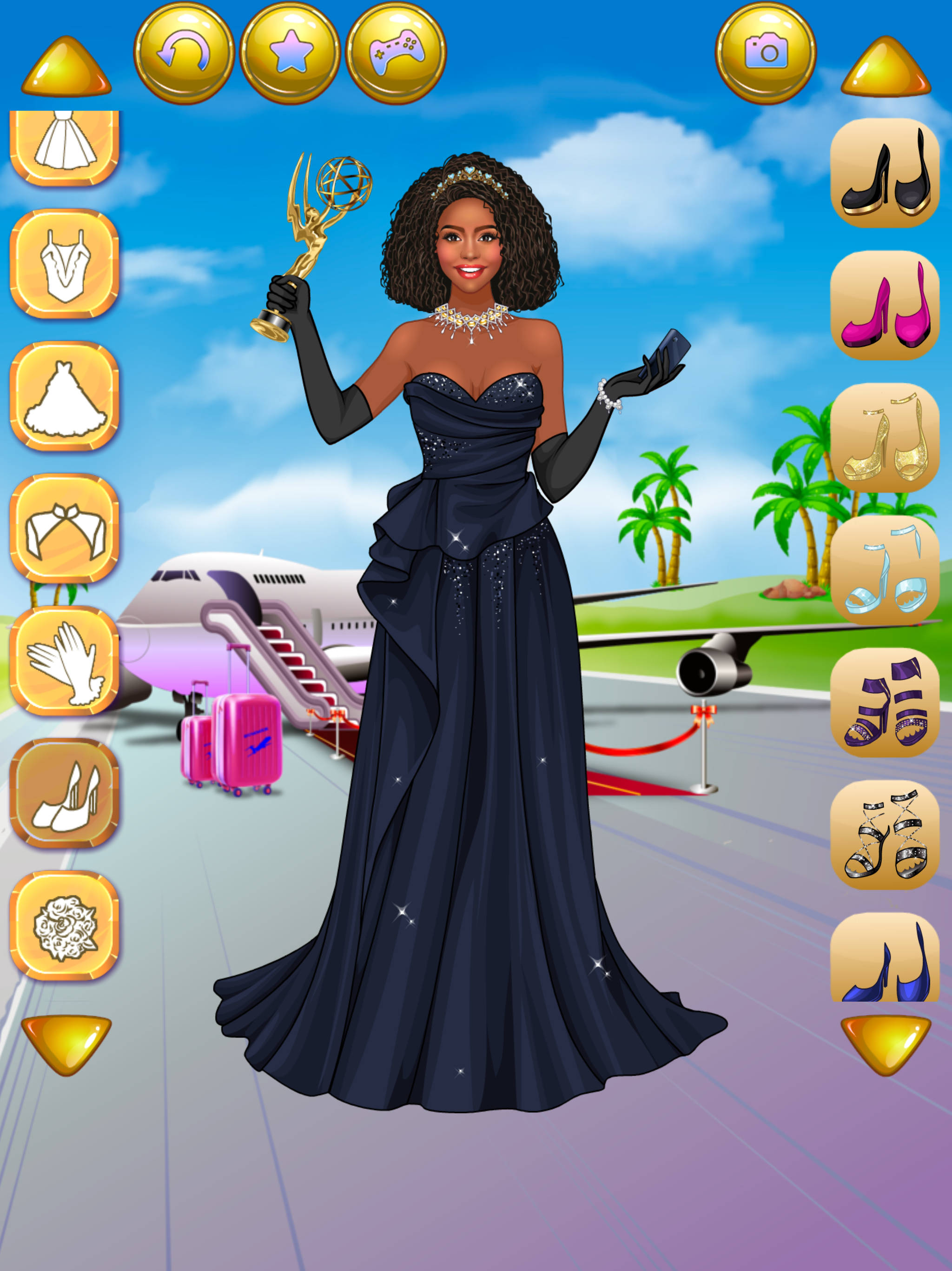 green emerald velvet dress It Girl - Fashion Celebrity &amp; Dress Up Game