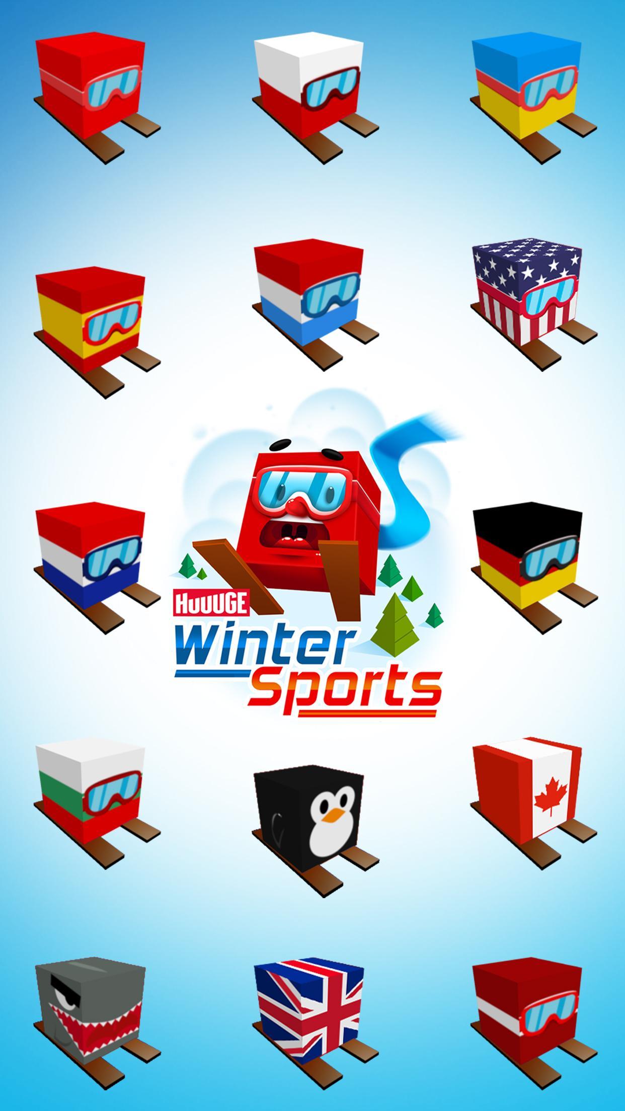 Screenshot of Huuuge Santa Ski