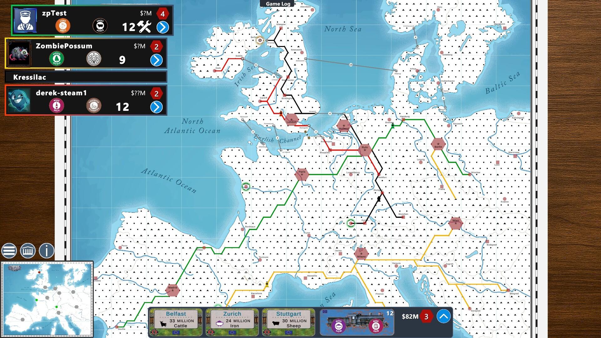 Empire Builder - Europe Game Screenshot