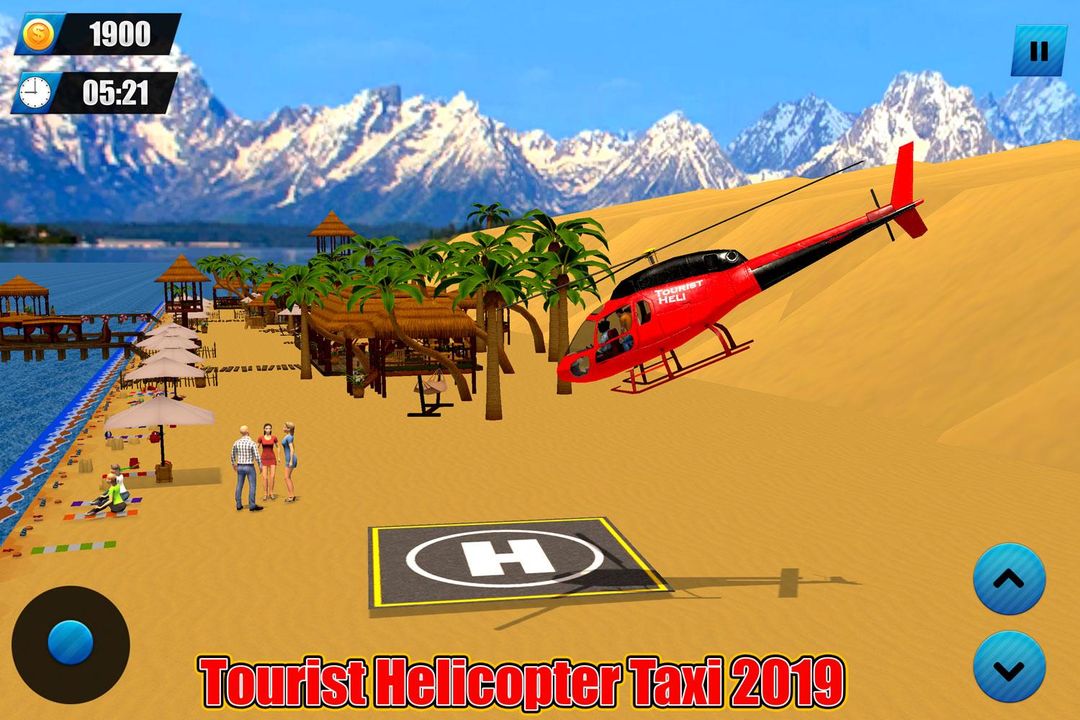 Helicopter Taxi Tourist Transport 게임 스크린 샷