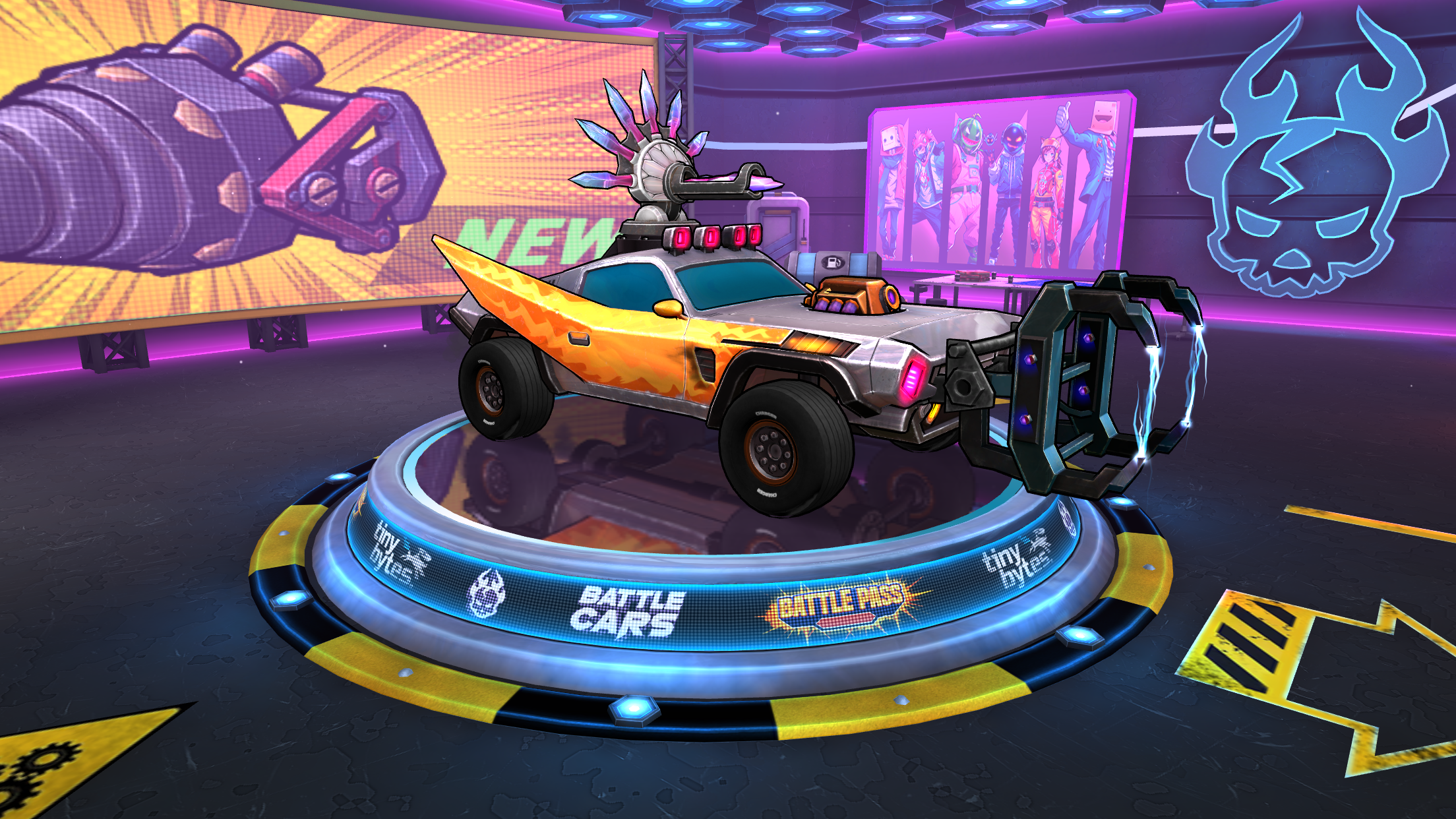 Battle Cars: 車のバトルアリーナ ゲームのスクリーンショット