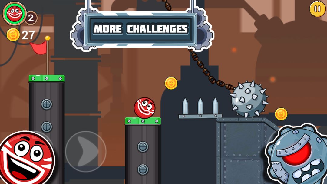 Screenshot of Bounce Ball 4 and Red Roller