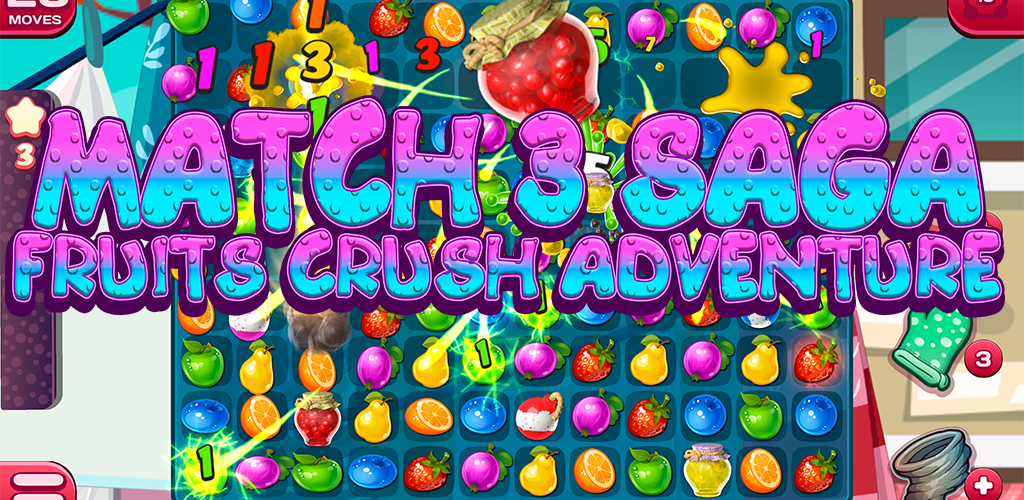 Banner of จับคู่ 3 Saga - การผจญภัยของ Fruit Crush 1.0.3