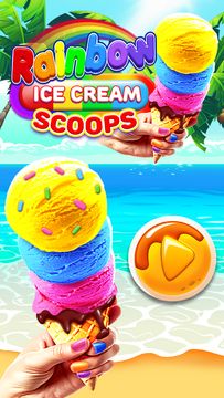 Rainbow Ice Cream Scoops 게임 스크린샷