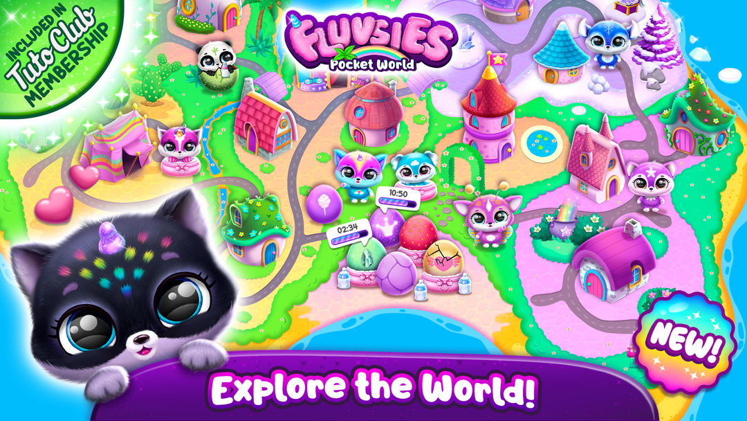 Fluvsies Pocket World ภาพหน้าจอเกม