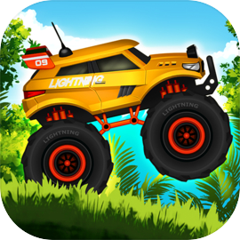 Jungle Monster Truck Kids Race