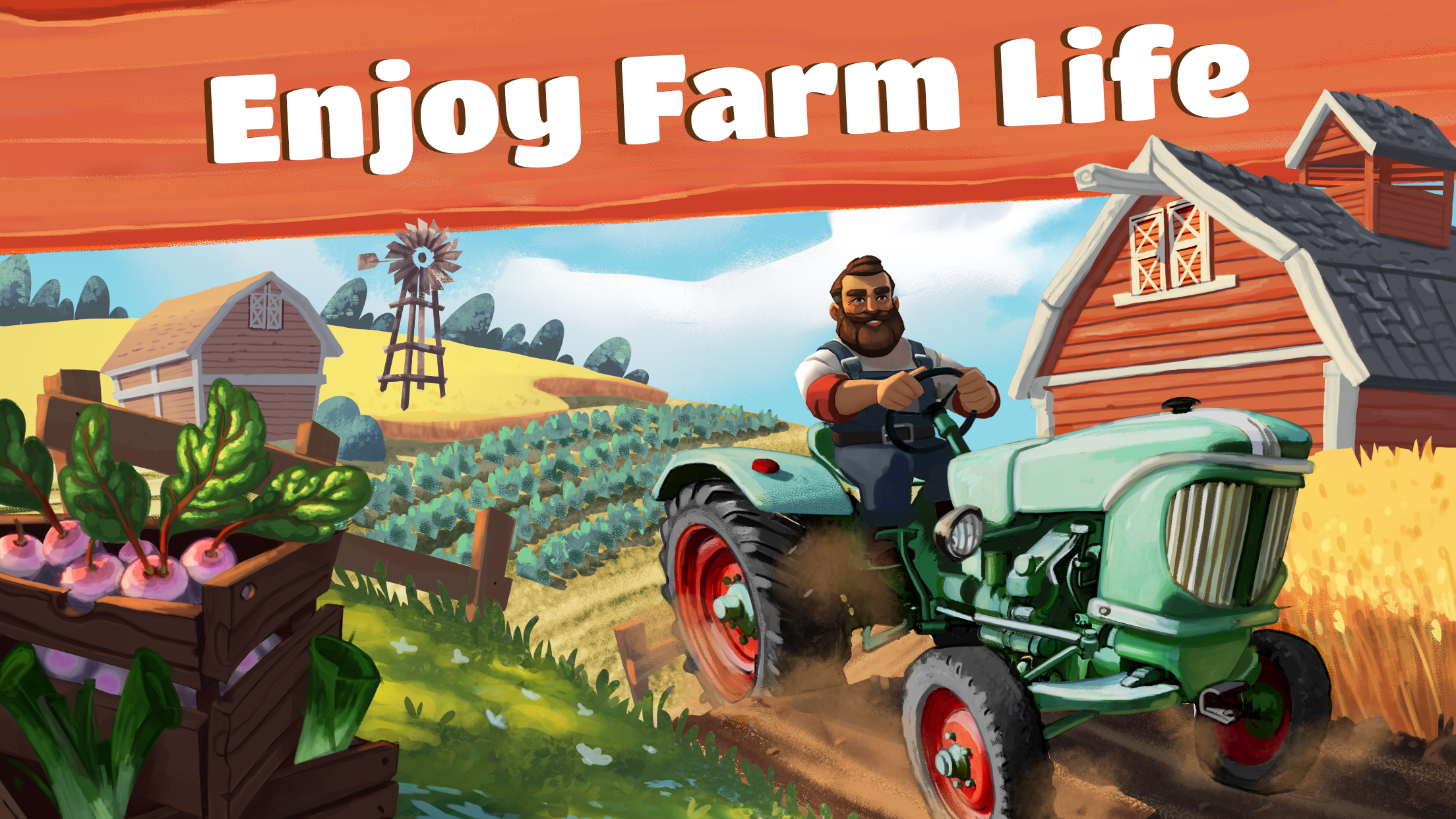 Big Farm: Tractor Dash 게임 스크린 샷