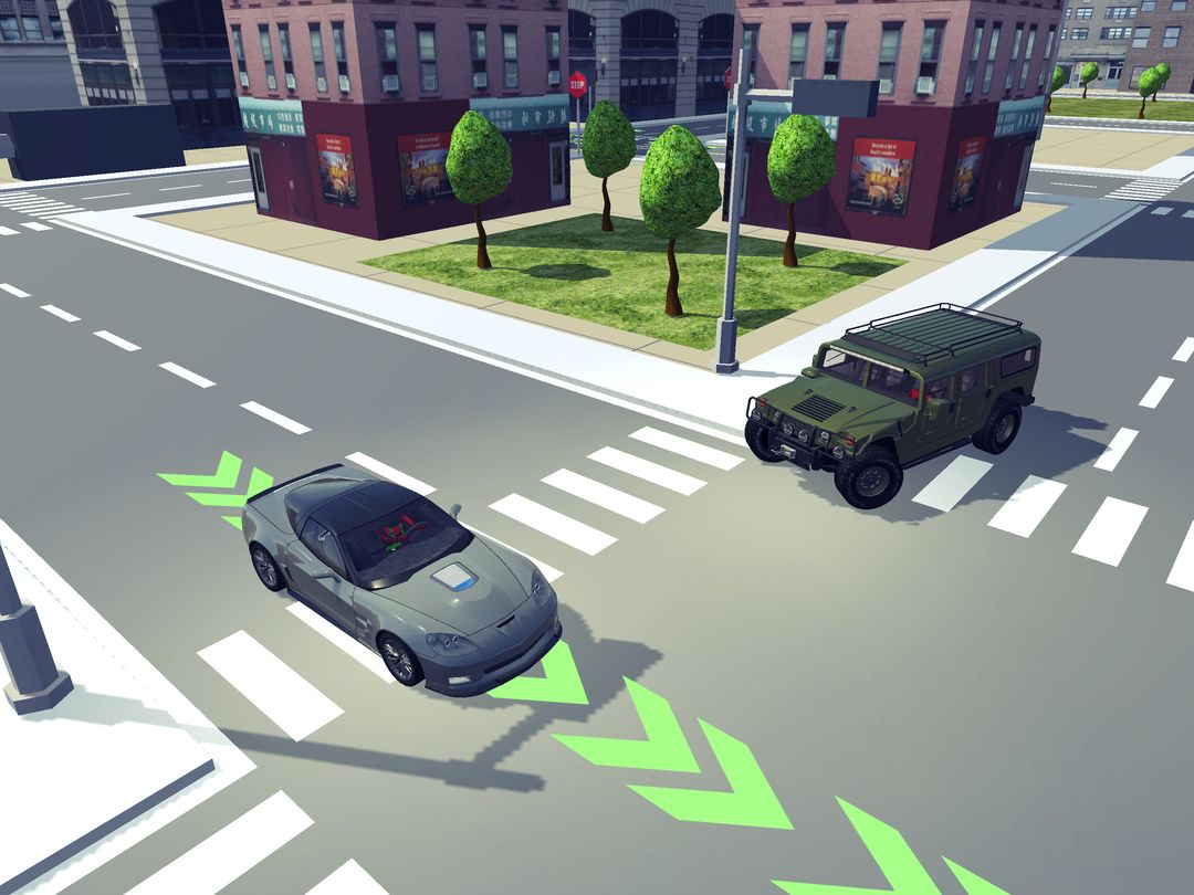Driving School 3D 게임 스크린 샷