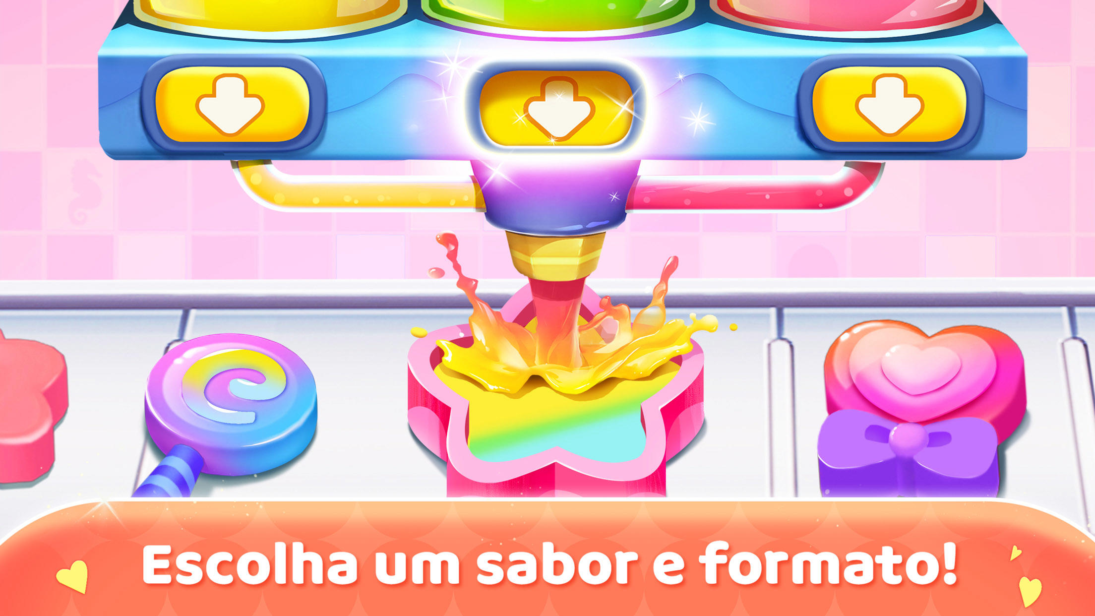 Captura de Tela do Jogo Fábrica de Doces-Pequeno Panda