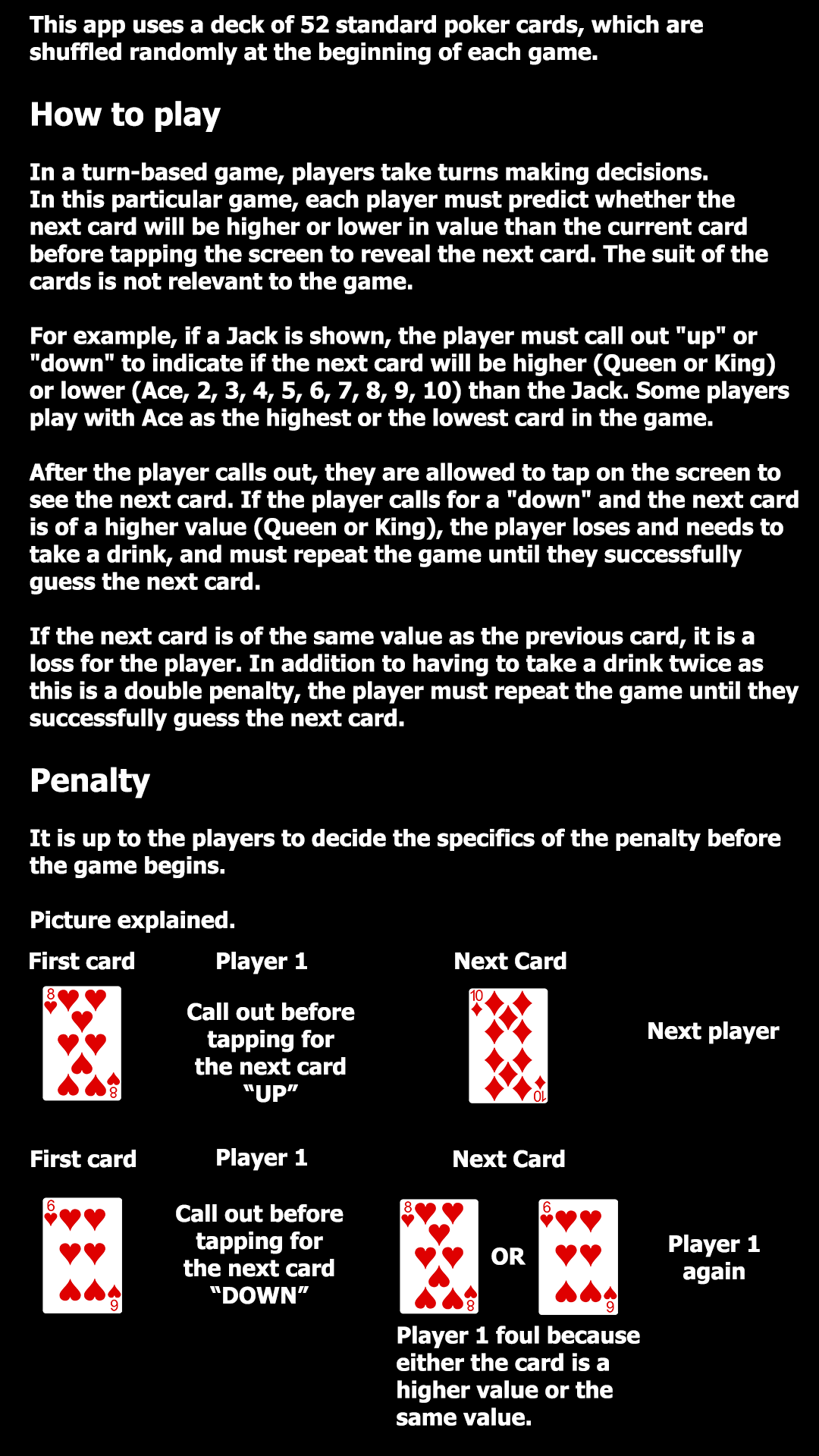 UpDown Game Screenshot