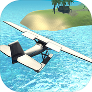 Fliegender Wasserflugzeug-Simulator 3D