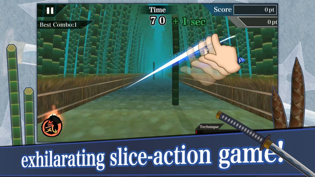 Samurai Sword 게임 스크린 샷