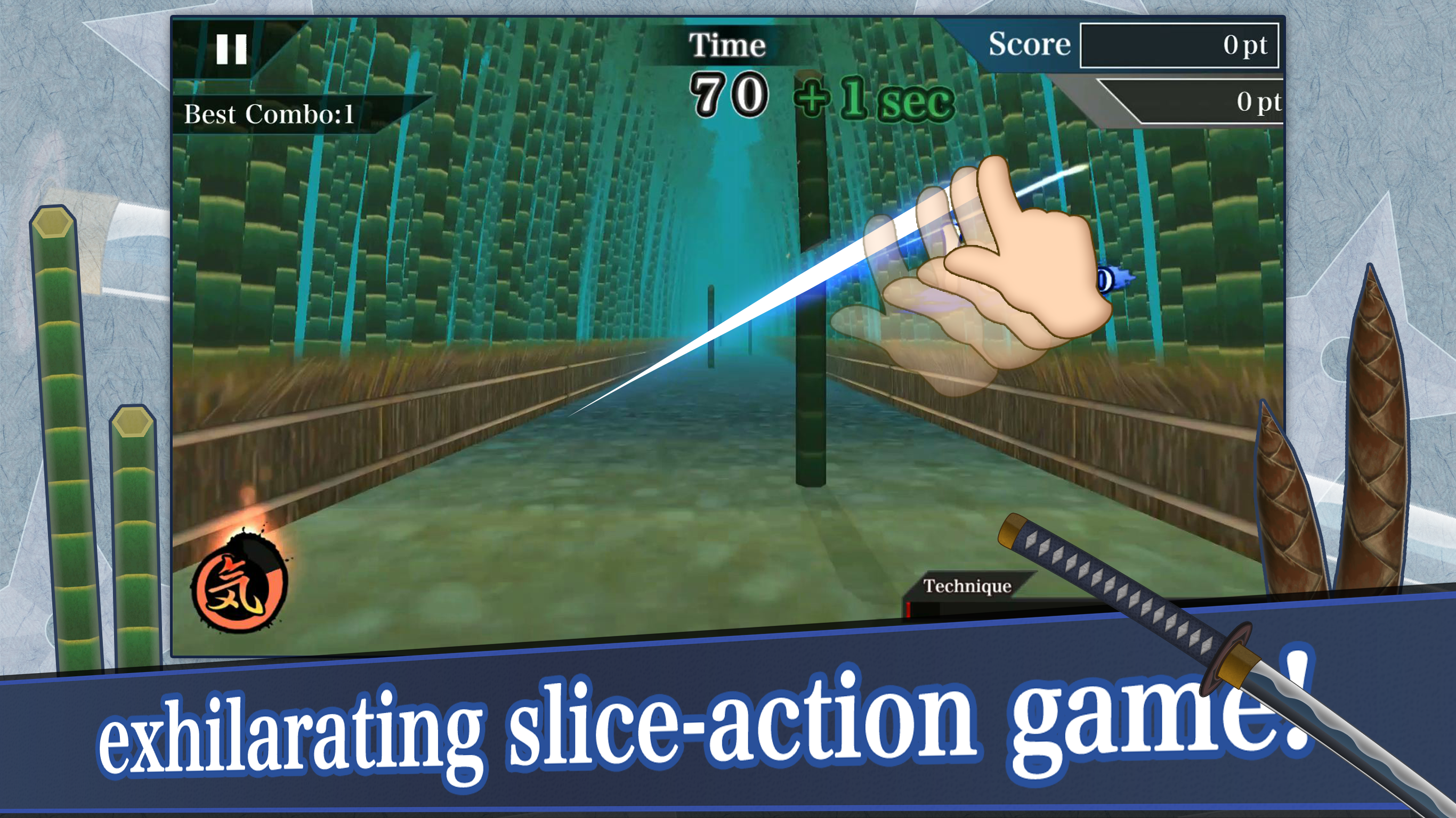 Samurai Sword Game Screenshot