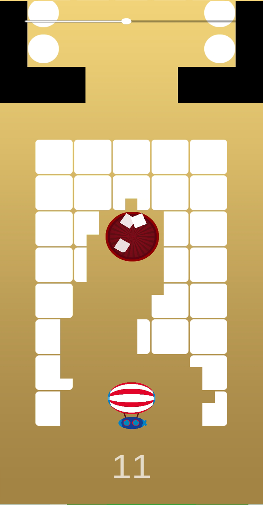 Radial Hole Up! - Keep Rising Up Game Screenshot