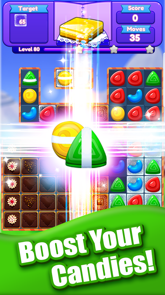 Cuplikan Layar Game Candy Girl - Cute Match 3 Puzzle Game