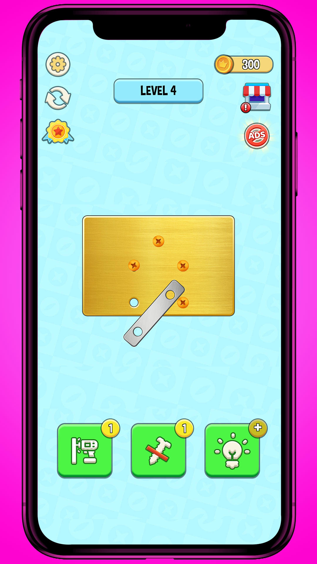 Screw Pin Order: Nuts 'N Bolts Game Screenshot