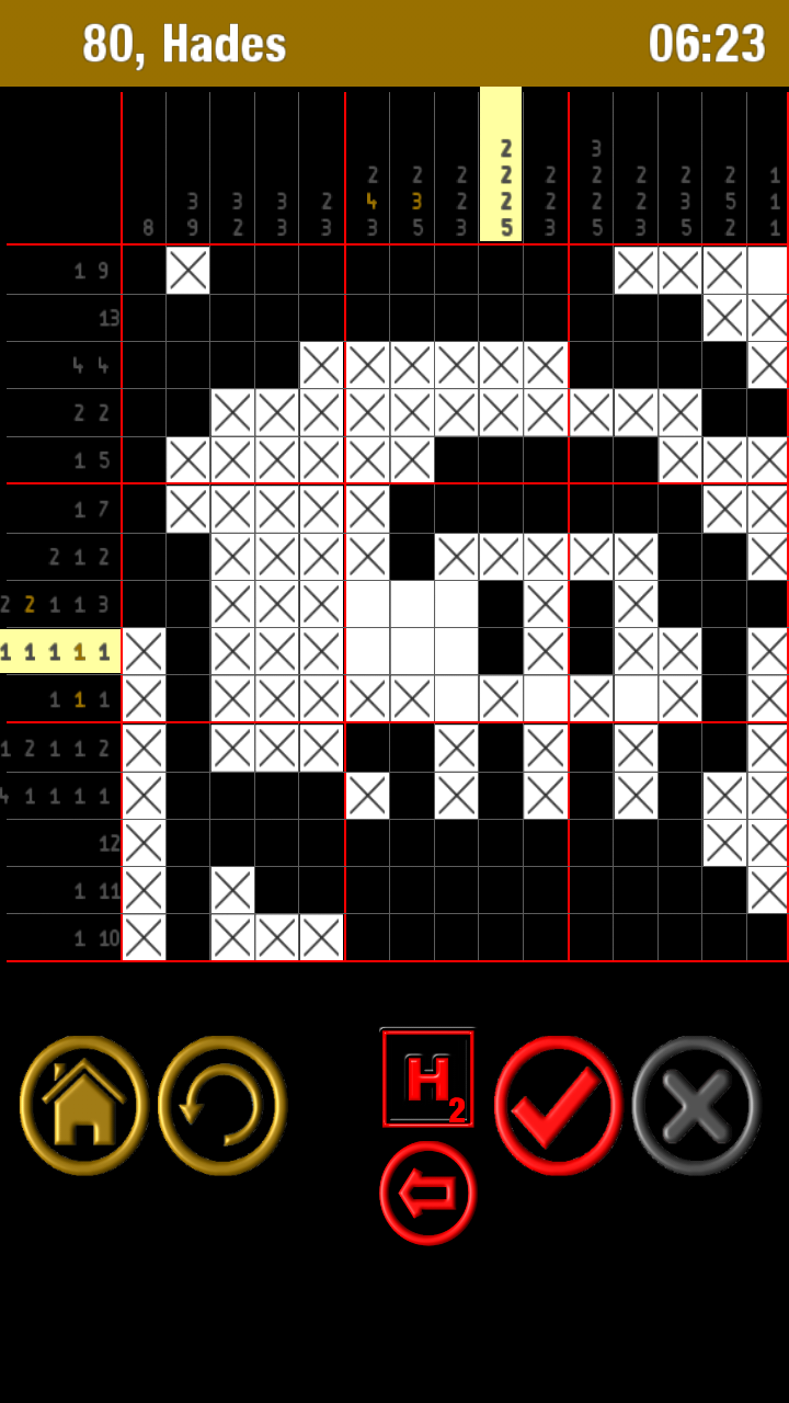 Cuplikan Layar Game Nonogram