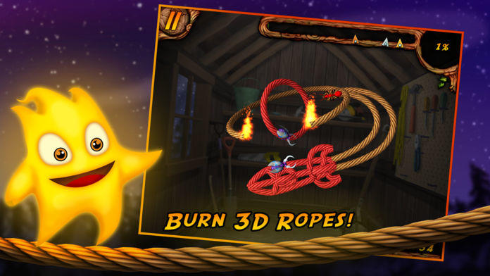 Burn the Rope 3D Game Screenshot