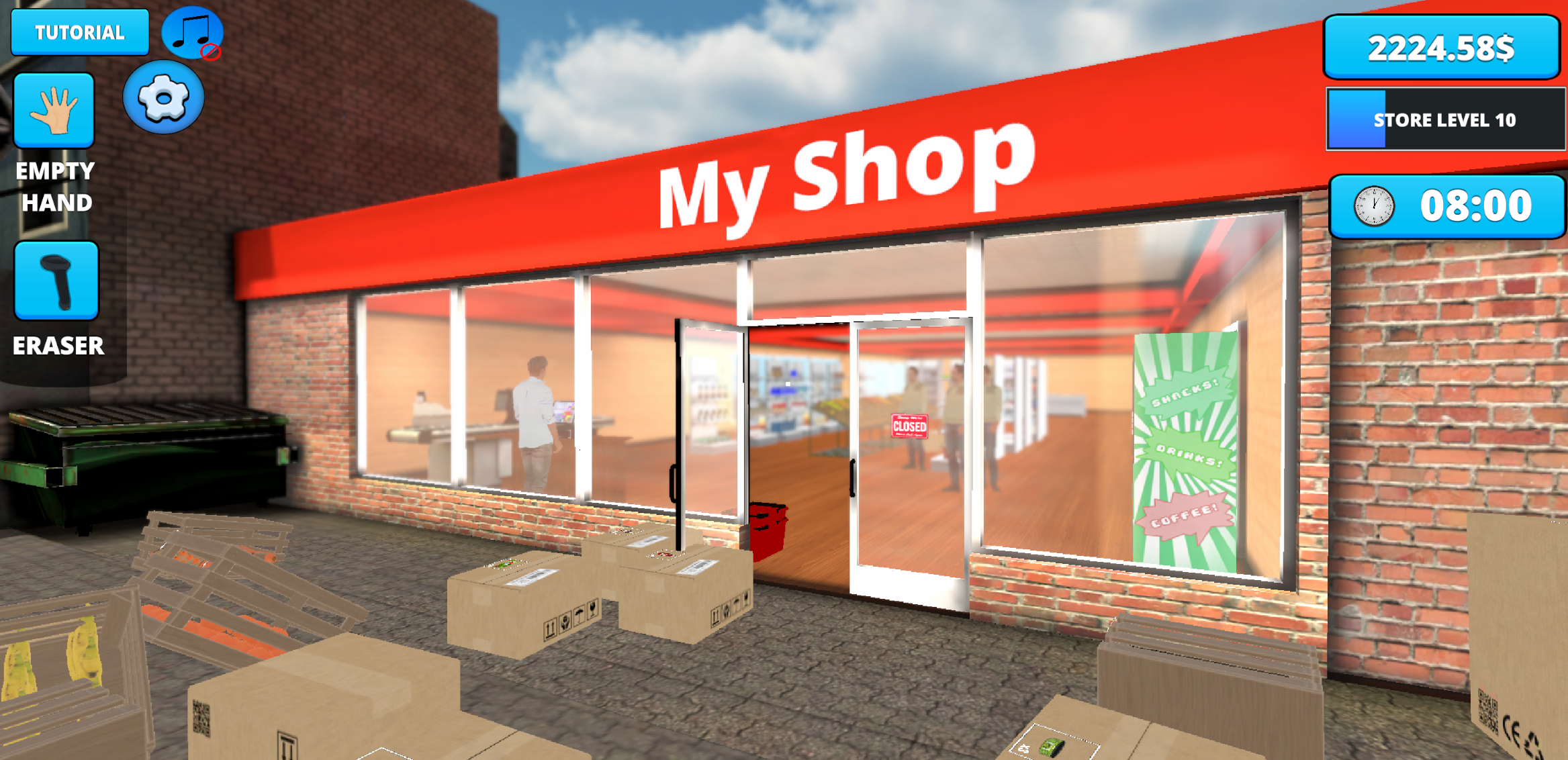 Retail Store Simulator 게임 스크린 샷
