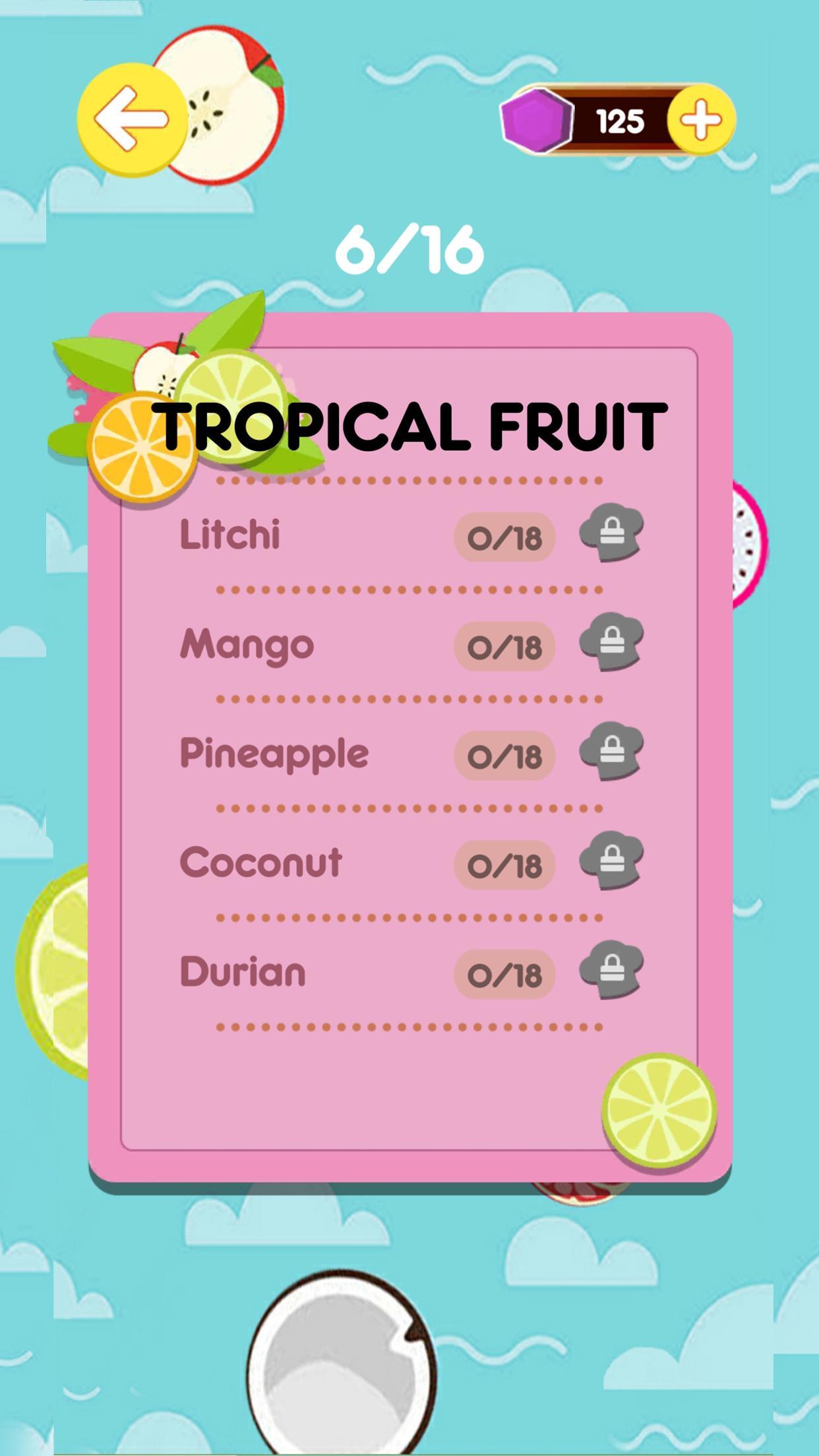 Fruit Spelling Ninja Game Screenshot