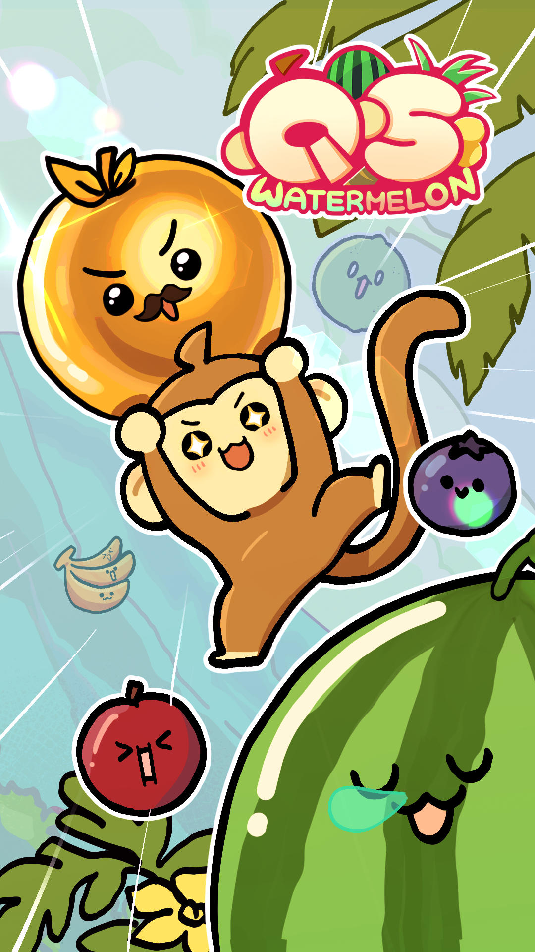 Скриншот игры QS Monkey Land : Fruit Merge