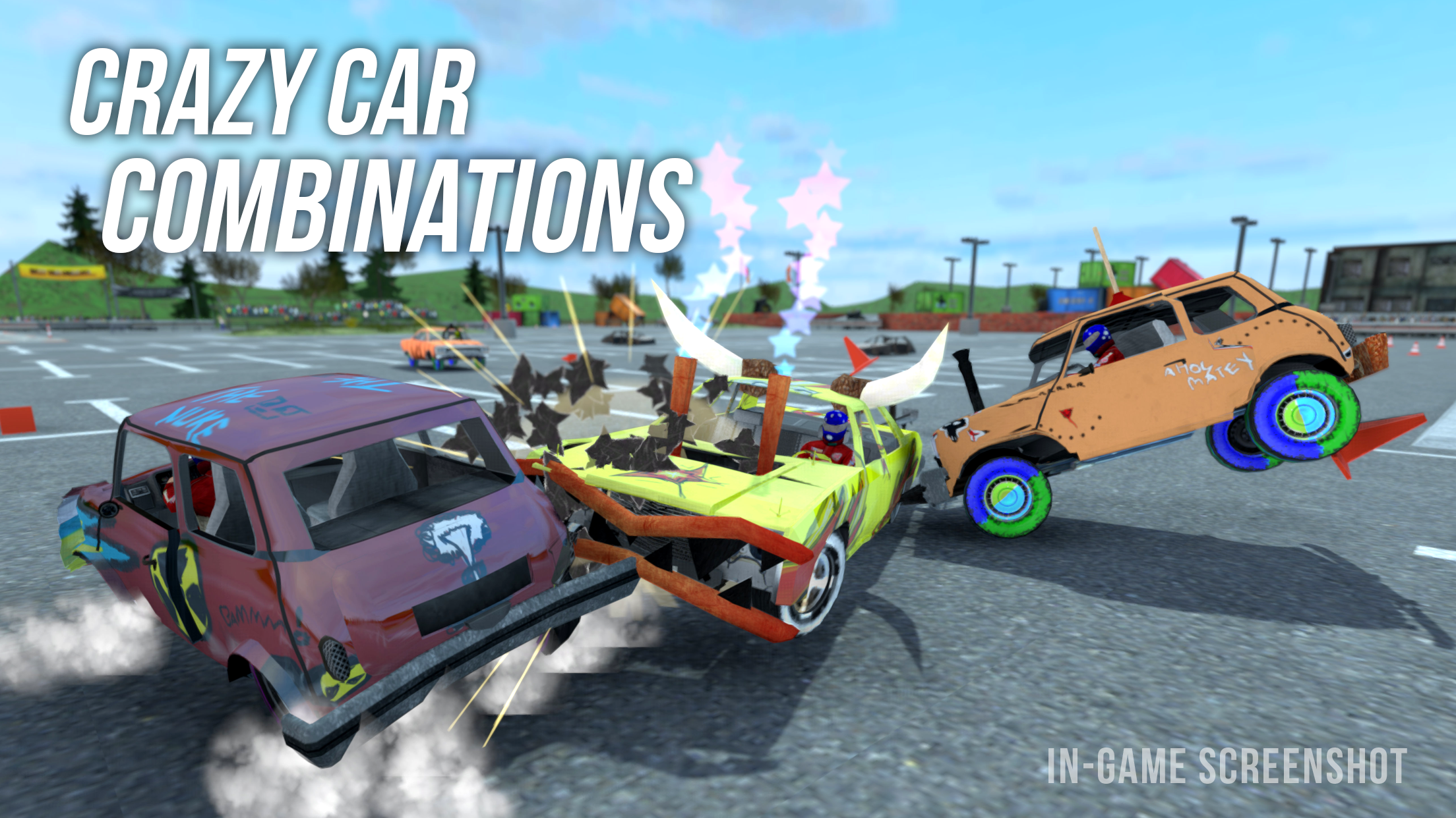 Demolition Derby Multiplayer Game Screenshot