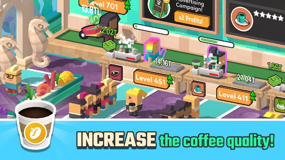 Idle Coffee Corp screenshot game