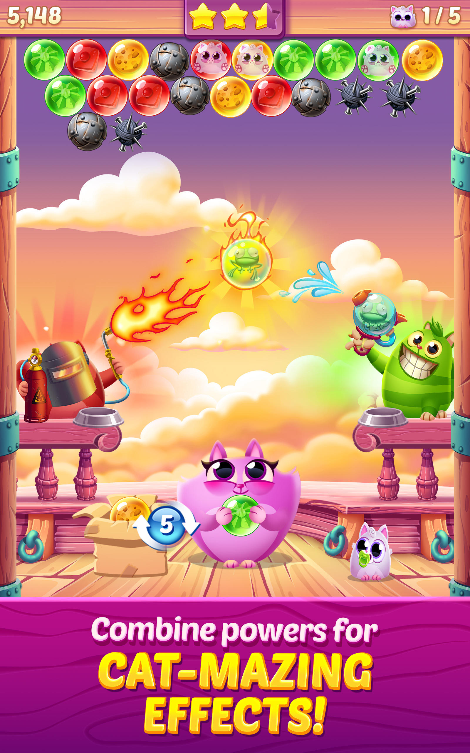 Cookie Cats Pop - Bubble Pop Game Screenshot